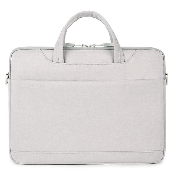 Stor 16" bärbar handväska Notebook-fodral, bärbar datorväska med axelrem Grey