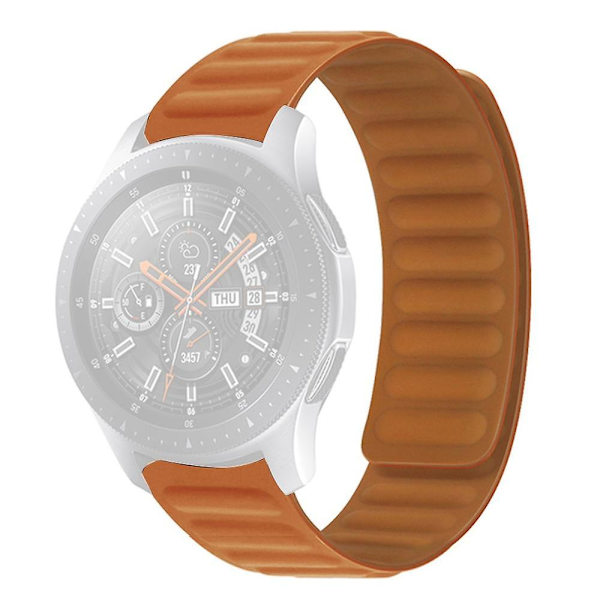 Magnetiskt silikonersättningsarmband för Samsung Galaxy Watch 5 40mm/44mm /Watch 5 Pro 45mm Golden-Brown