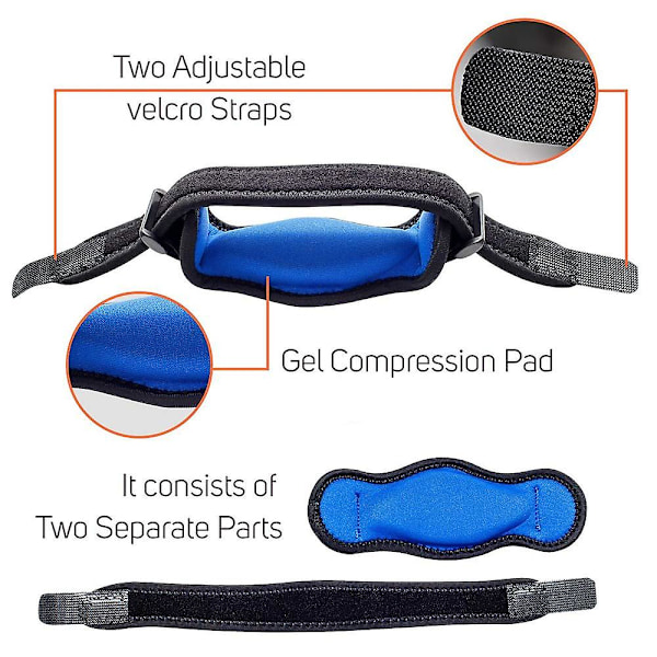 Armbågsbandage 2-pack Heilwiy Tennisarmbågsbandage med kompressionsdyna, Golfarepresent
