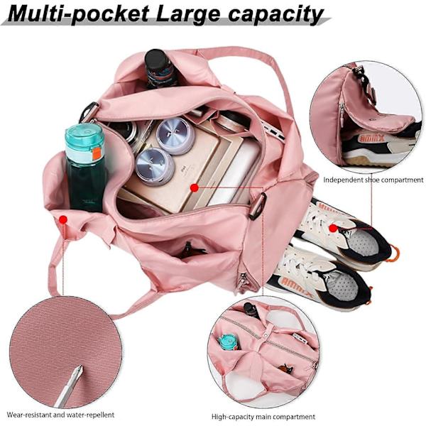 Yoga Mat Bag Stor Yoga Mat Tote Sling Bärväska med Fickor Passar Mattor med Skofack och Fuktbeständigt Fack Dam Pilates Gymväska med Justerbar Matrem blue
