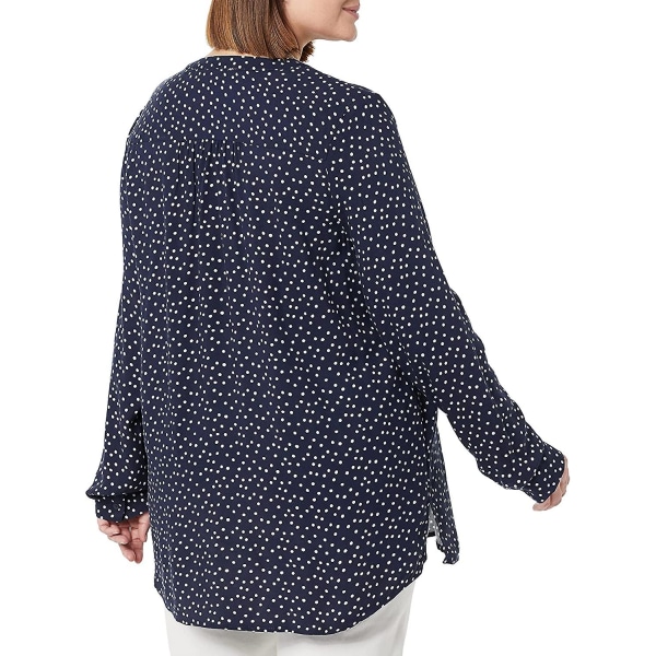 Kvinnors långärmade vävda blus Style 7 XL