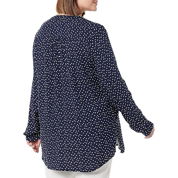 Kvinnors långärmade vävda blus Style 7 XS