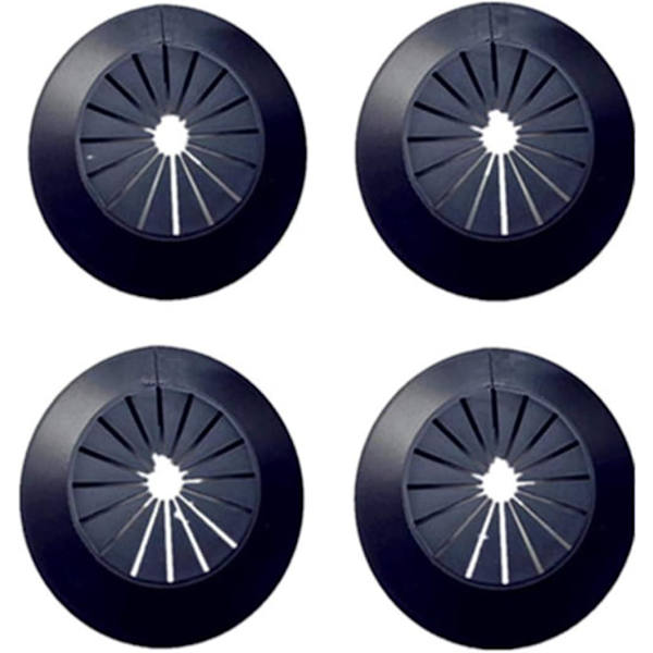 Seinälaipan helppo asennus muovinen patterin peitelevy vesiputken viemärilinjan suojus kaulus seinäputken suojus koristelu putken kaulukset, putken kaulussuoja Black 2.363.0inch