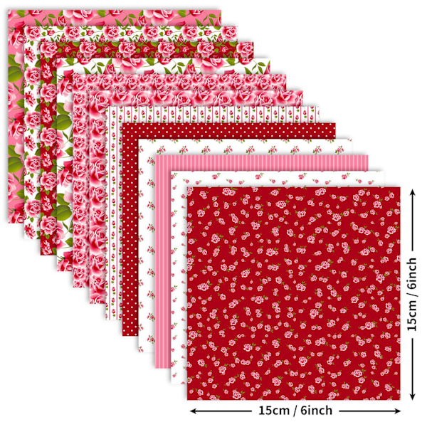 Kartongpapir 6\"x6\", 48 Ark Scrapbook Papirblokk Ensidig Blomsterplante Mønster Papirpakker, 12 Design