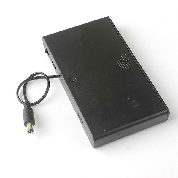 12V 8 x AA Batterihållare Fack Låda med Ledningar Switch DIY Behållare Organiserare
