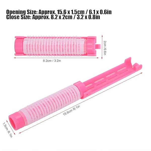20 stk. permanentruller, løse krøllede hårstyling permanentruller, ingen indrykning hår permanentruller til damer hårstyling design (pink)