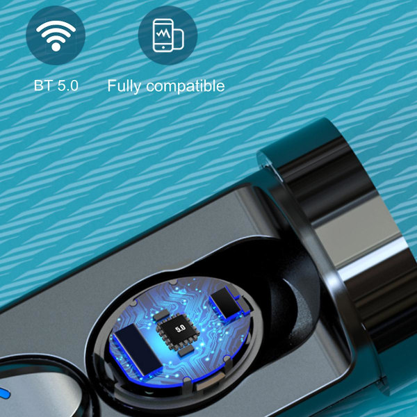 Trådlösa öronsnäckor, Tws Bluetooth 5.0 Touch In-ear-hörlurar Vattentäta Hifi Stereo-öronsnäckor Med Hd-mikrofon & Laddningsfodral Handsfree-headset Snabbparning