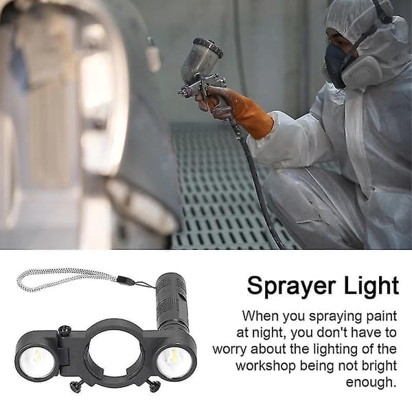 Spraymalingsbelysningssystem til universelle spraypistoler til biler