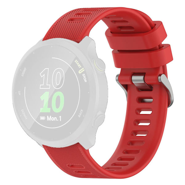 Twill silikonarmband för Samsung Galaxy Watch 4/5/6 40/44mm/Watch6 Classic 43/47mm/5 Pro 45mm Red
