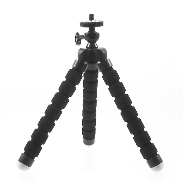 Bærbar, myk, justerbar stativholder for GoPro Hero 4/3+/3/2/1 SJ4000/5000/6000 Xiaomi Yi Black