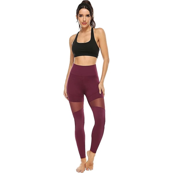 Mesh Leggings, ogenomskinliga Sport Leggings Leggings Med fickor För Sport Style 2