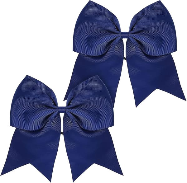 2 pakker Cheer Bow Bulk Store Hårbuer Jumbo Cheerleading Bue 8 tommer til småbørn