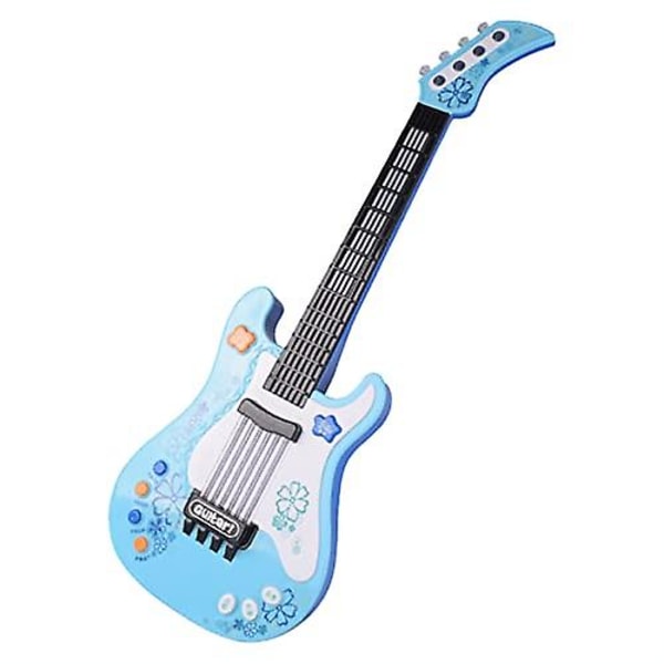 Rpporm Toddler Børneguitar Med Lys Musik Elektrisk Guitar Til Småbørn Piger Drenge Begyndere Pink Stol Børnebands Green One Size