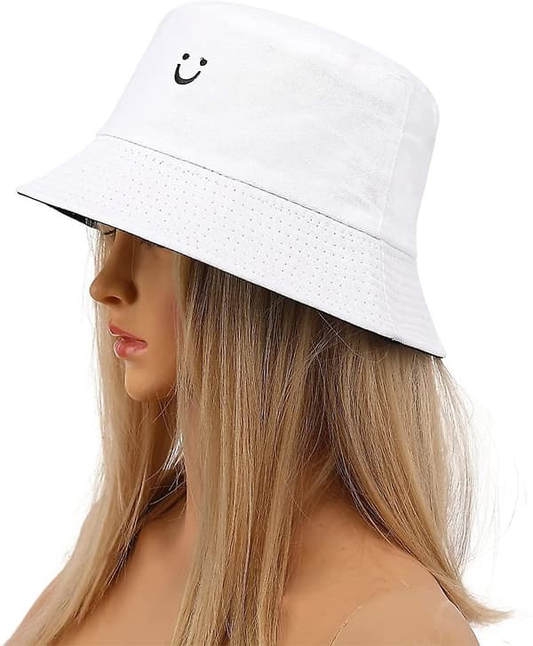 Reversibel damhatt, sommarmode fiskare strand solhattar