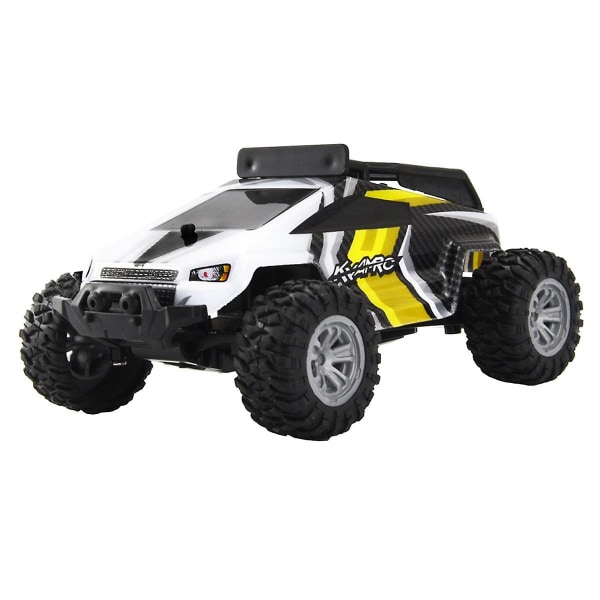 KYAMRC 1:32 2.4G Fjernstyrt Elektrisk Bil Leketøy Gave Høy Hastighet Drift RC Bil med LED Lys Yellow