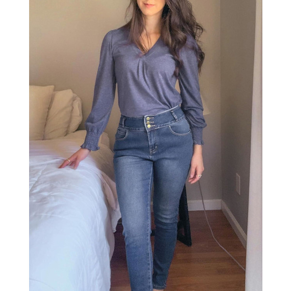 Fleecefodrade jeans vintertermiska skinny denim och jeggings