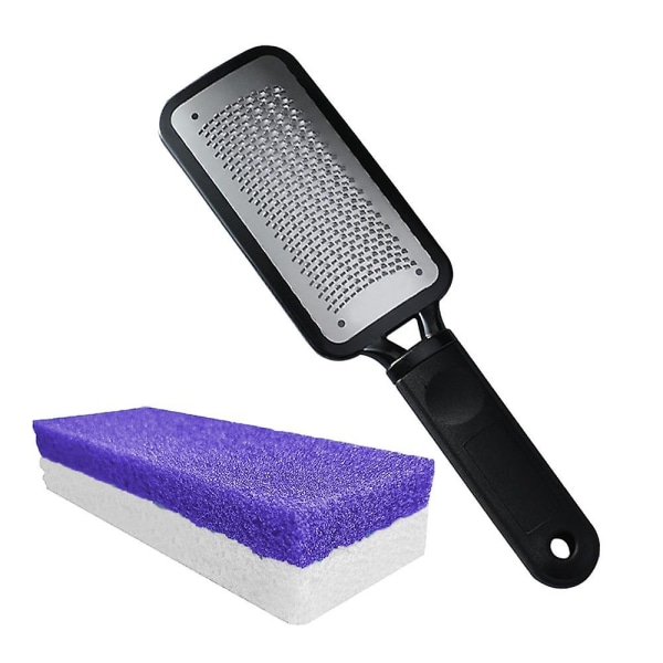 Professionelt Fodpleje Pedicure Sæt Skrubber Fodfil Og 2 I 1 Pimpsten Til Fjernelse Af Hård Hud style 1