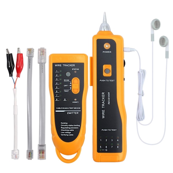 RJ11 RJ45 Kabeltester Linjefinder Ethernet LAN Netværkskabeltester Multifunktionel Toner Tracer Tester til Netværkskabel Sammenligning