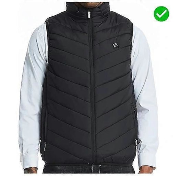 Uppvärmd Väst Fleece Uppvärmd Väst för Män Kvinnor med 3 Justerbara Temperaturer 13 Uppvärmningszoner Elektrisk Uppvärmd Jacka Uppvärmd Väst M