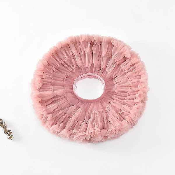 Tyttövauvan tyllihame tutu balleriina alushame pörröinen lasten balettihame juhliin tanssi prinsessa tyttö tyllivaatteet 1-10v Cameo brown L size height 120-140cm