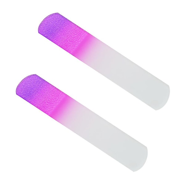 2 stk. Glasfodfil Pedicure Rasp Død Hud Fjerner Hård Hud Knyster Grov Hård Hud Fjerner 2pcs two-color glass foot file