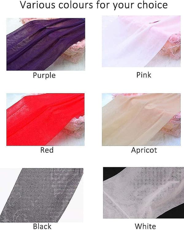 Ruofeng Søte Sexy Lange Strømper 8cm 2 Par Violet One Size