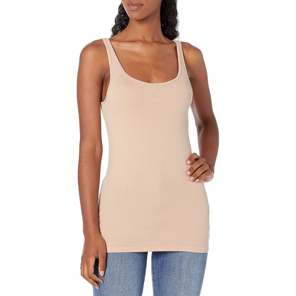Dame Slim-fit Tynd Stroptop, Pakke med 2 Style 3 M