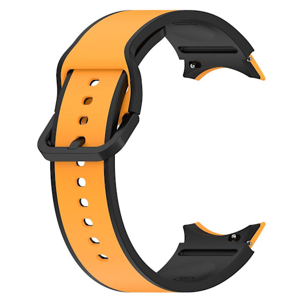 20 mm sportklockarmband för Galaxy Watch4/5/6 40 mm 44 mm/Watch6 Classic 43 mm 47 mm/Watch 5 Pro 45 mm Yellow Black