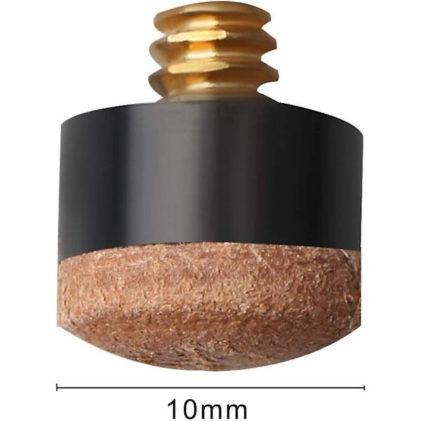 Ruuvi Kiinni Vinkit 10mm - 20 Kpl Biljardikepin Päitä Kova Nahka Ruuvattavat Päät Biljardikeppeihin