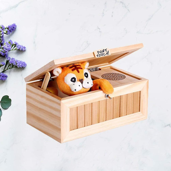 Wood Box Toy, Dont Touch Useless Box, Spoof Toy, Pointless Box, Fun Box Toys Present för hem och kontor
