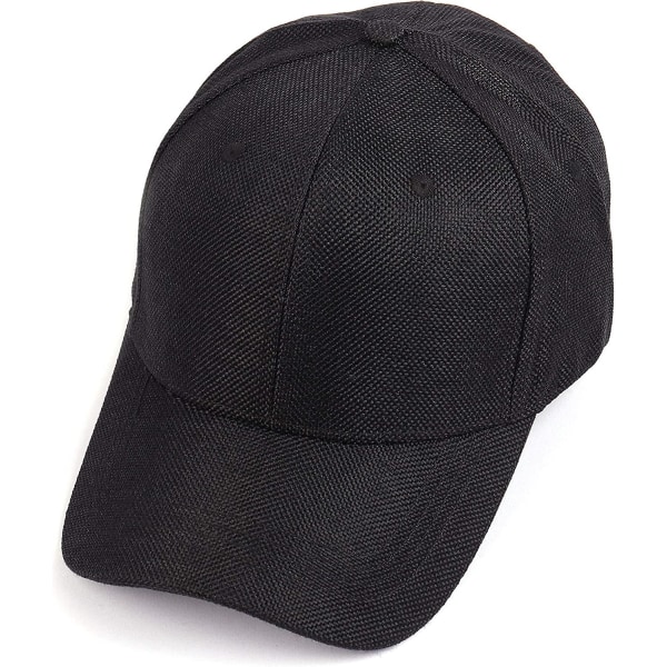 Xl Cap i falskt linne Stor sporthatt Stora löparkepsar för huvud 21,5"-25" Black
