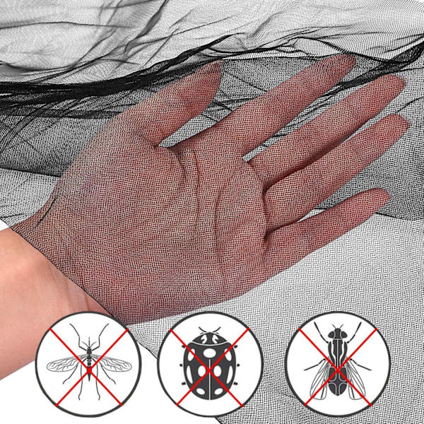 Verkko sängynkatokseen, 4 kulmapylvään verhot Sängynkatos Tyylikäs hyttysverkko