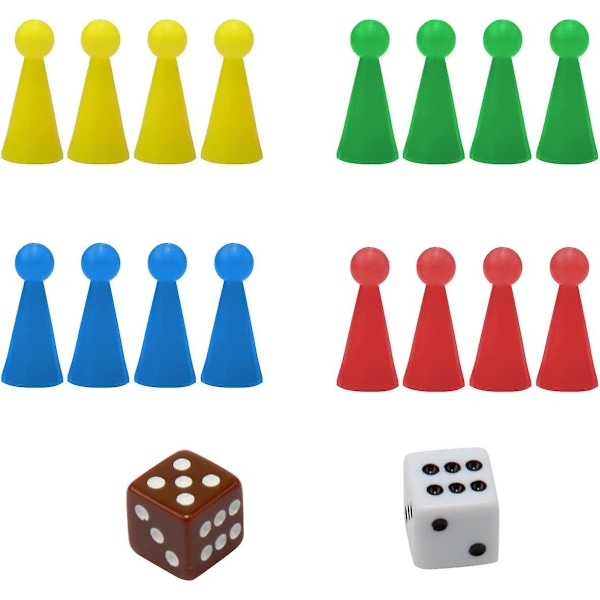 Amerous 10\" Ludo Go-bräde Vikbart Resemagnestiskt Ludo-set