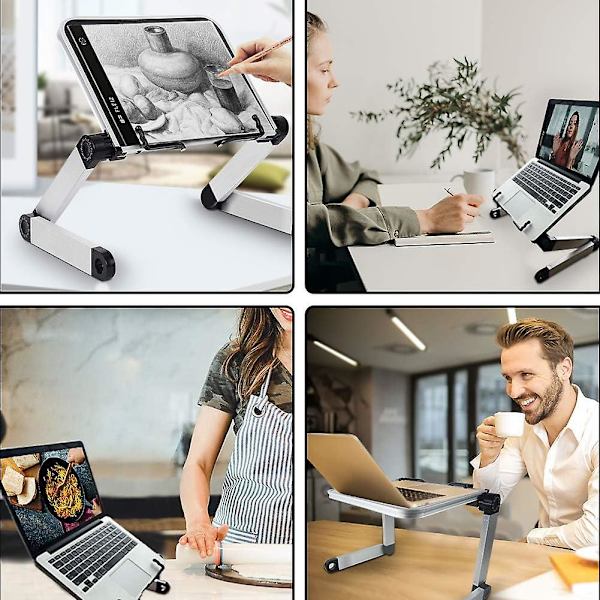 Ergonominen kirjateline, lukuteline, kokoontaitettava ja kannettava keittiön keittokirjateline keittokirjoille, tableteille, resepteille