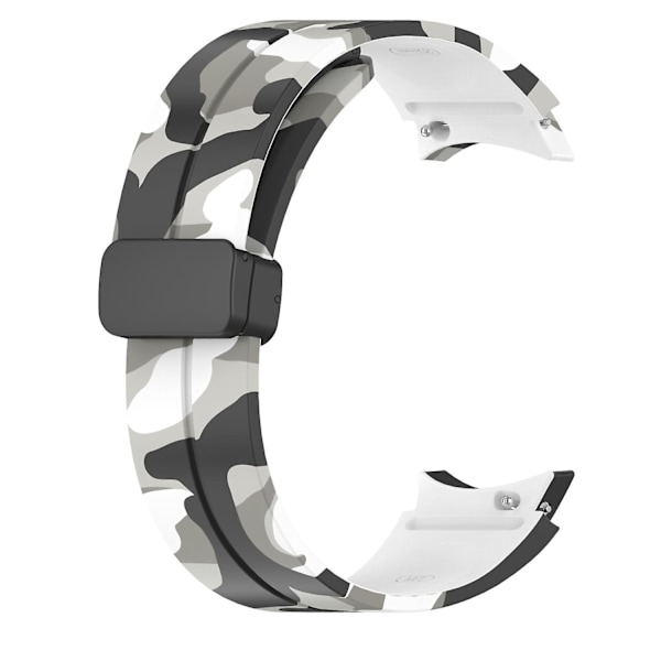 Camo silikonarmband för Samsung Galaxy Watch 5 Pro 45mm/Watch 4/5 40/44mm/Watch4 Classic 42/46mm White