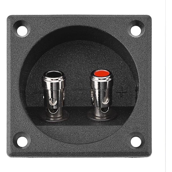 Rund Højttalerboks Terminal, Subwoofer Boks Terminal Kop Sølv Tryk Fjederbelastede Stik Dobbelt Bindingsstolpe Højttaler Terminal Plader Udskiftning
