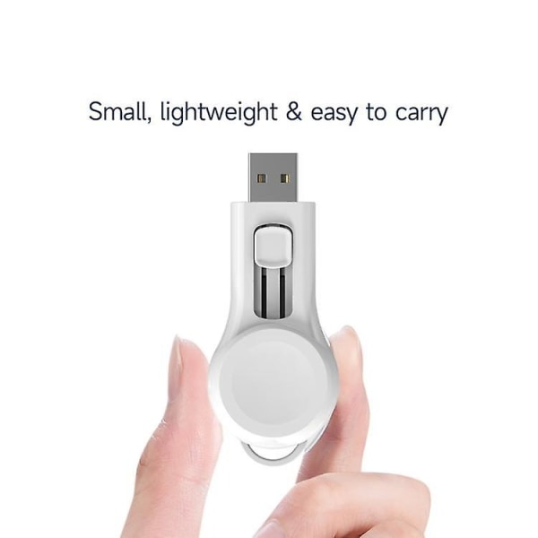 Trådløs magnetisk oplader til Apple Watch Series Hurtig oplader USB Bærbar Mini Watch-oplader