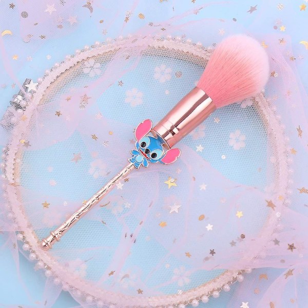 Interstellar Baby Makeup Børstesæt - 5 stk. Kreativt Stitch Tema Kosmetiske Børster Sæt, Premium Syntetisk Foundation Øjenskygge Børstesæt Bedste Gave Til