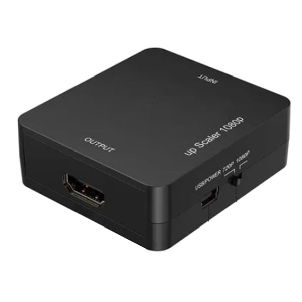 HD Multimedia Interface til AV-konverter 1080p Plug and Play ABS Plastskall 15x10x2cm Mini RCA-konverter