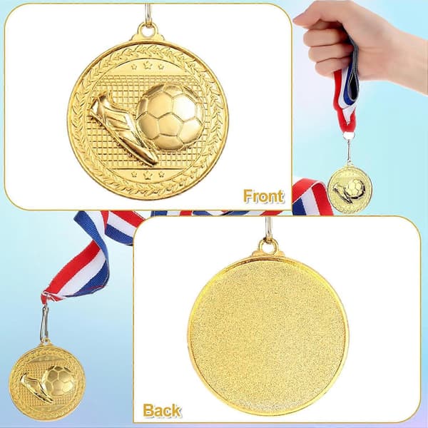 30 stk. 2024 Eksamensmedaljer Bulk Kunstmedaljer Fotballtrofé