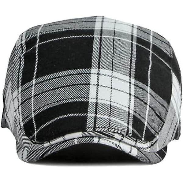 Färgglad Rutig Justerbar Newsboy Cap - Yz30109