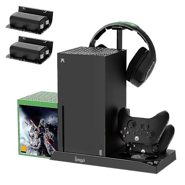 Vertikalt Kylställ för Xbox Series X-kontroll, Konsol Laddningsstation Dock