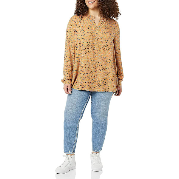 Langermet vevd bluse for kvinner Style 4 M