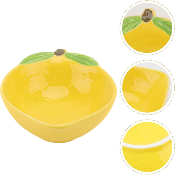 Dessert tallrikar snacks fruktsallad fat keramik skål fat fat bakverk tallrik vacker bordsdekoration citron