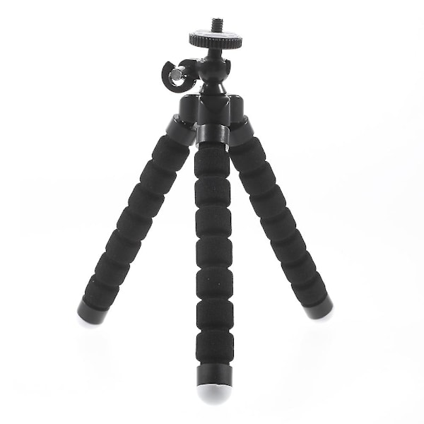 Bærbar, myk, justerbar stativholder for GoPro Hero 4/3+/3/2/1 SJ4000/5000/6000 Xiaomi Yi Black