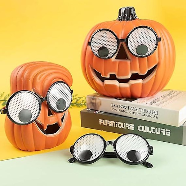 4 st Googly Eyes-glasögon, Roliga Ögon-glasögon, Skakande Kostym-ögon-glas, Nyhetssolglasögon för Halloween-festfavorit