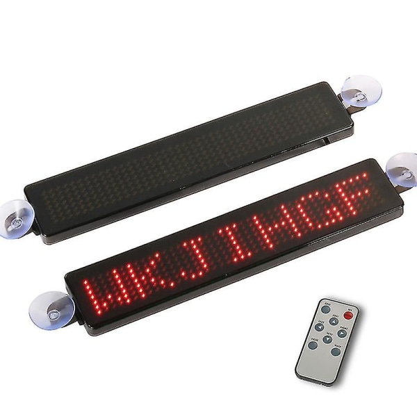 12v Programmerbar LED-display för bilreklam med rullande meddelande, fordonstaxi LED-fönster skylt fjärrkontroll