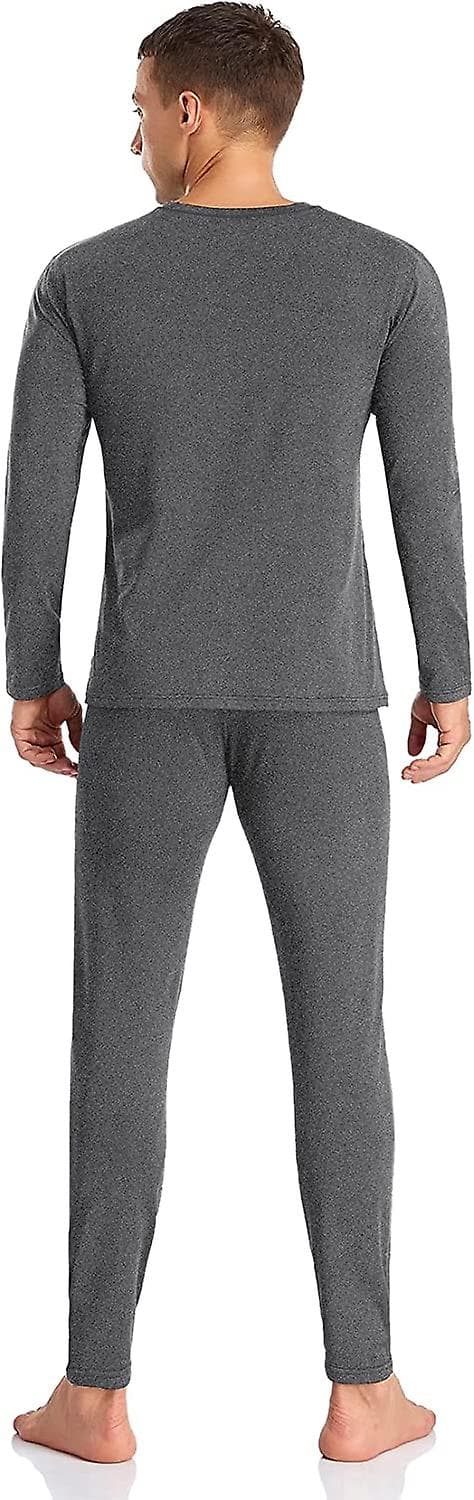 Herre Termisk Undertøysett Base Layer Langermet Topp Ultra Myk Long Johns