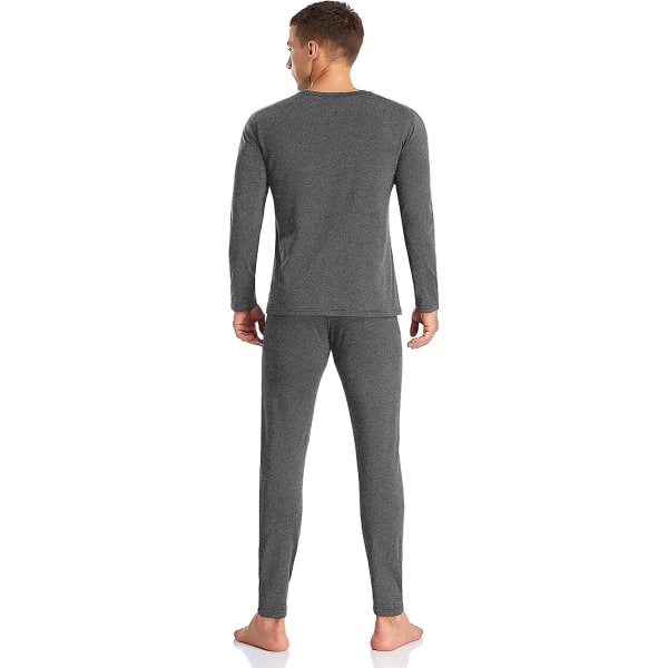Herre Termoundertøj Sæt Base Layer Langærmet Top Ultrablød Lange Underbukser