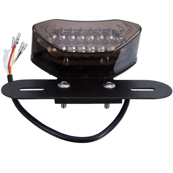 12V 16 LED Universal Motorcykel Integreret Bremse Baglygte Kørelys Blinklys Nummerpladelygte